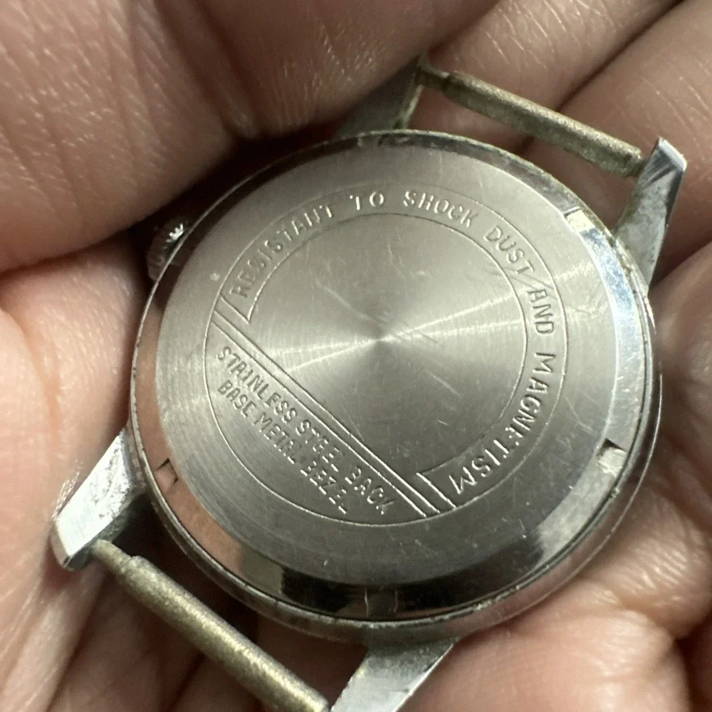 E.W. RODGERS Mens Watch 32mm Manual Wind Swiss Made Missing Glass For Repair